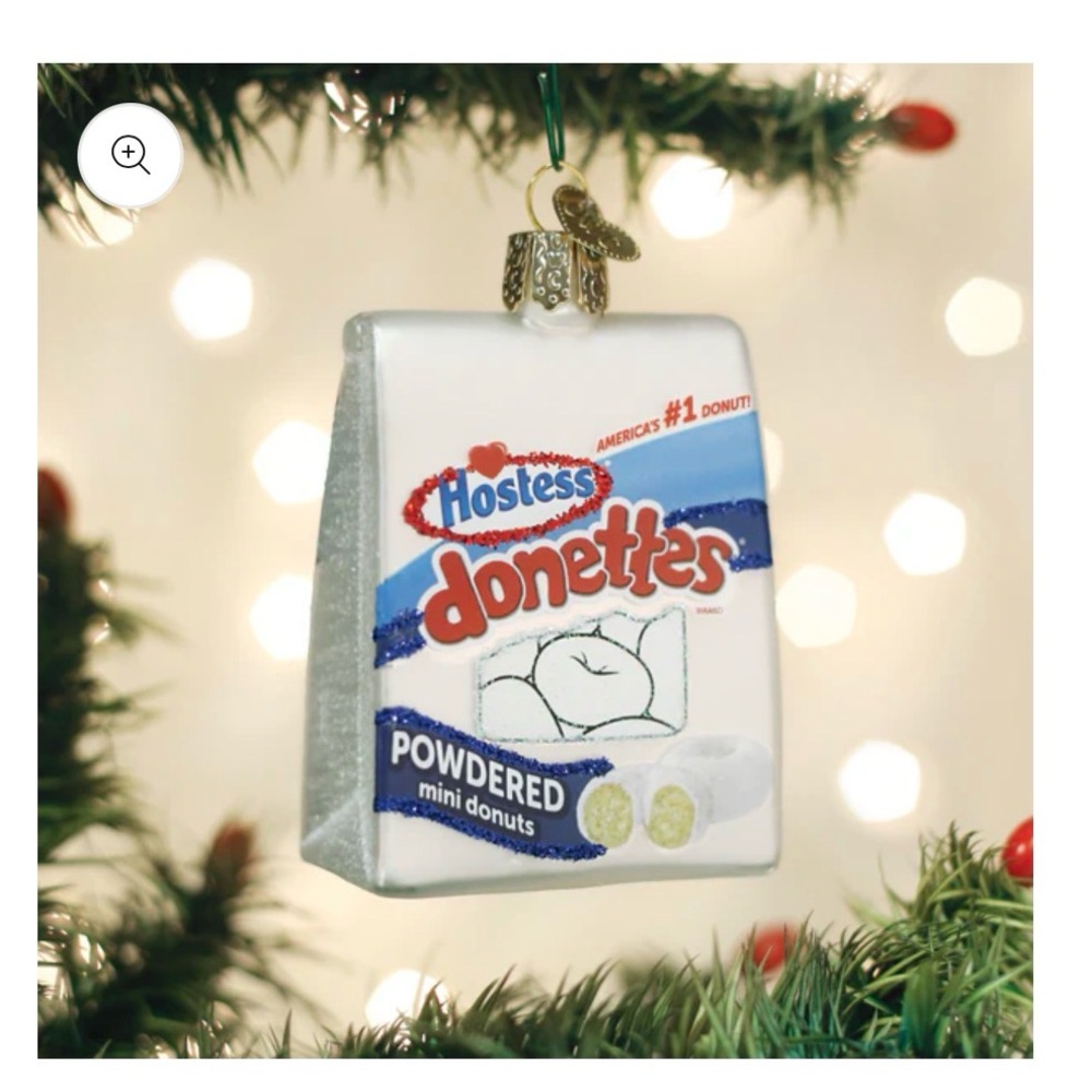 NEW Old World Christmas HOSTESS DONETTES (32535) Glass Ornament w/ Box